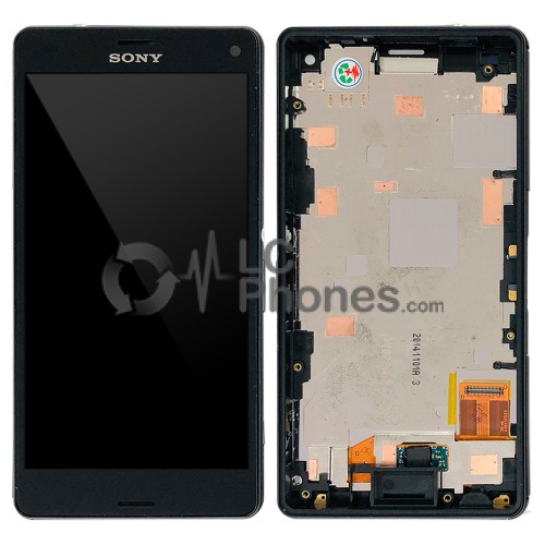 Sony Xperia Z3 Compact D5803 D5833 - Full Front LCD Digitizer with Frame Black