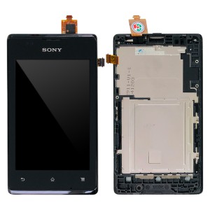 Sony Xperia E dual C1605 - Full Front LCD Digitizer with Frame Black