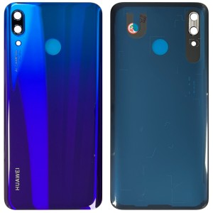 Huawei Nova 3 - Battery Cover with Adhesive & Camera Lens Airy Blue