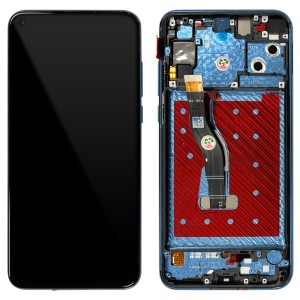 Huawei Nova 4 - Full Front LCD Digitizer with Frame Blue