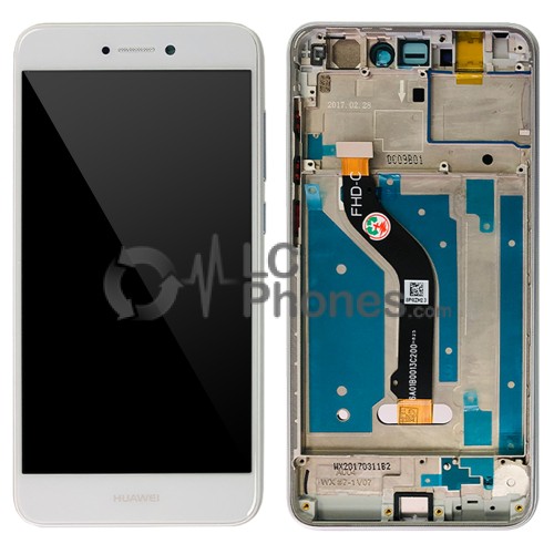 Huawei Ascend P8 Lite 2017 - Full Front LCD Digitizer with Frame White