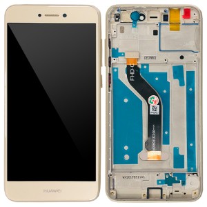 Huawei Ascend P8 Lite 2017 - Full Front LCD Digitizer with Frame Gold