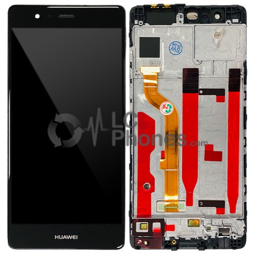 Huawei Ascend P9 - Full Front LCD Digitizer with Frame Black