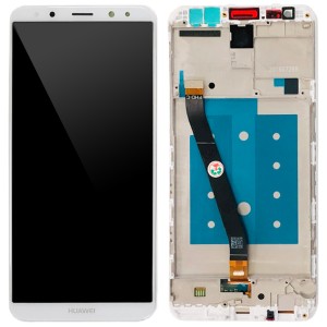 Huawei Mate 10 Lite / G10 - Full Front LCD Digitizer with Frame White