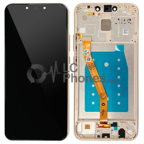 Huawei Mate 20 Lite - Full Front LCD Digitizer With Frame Gold