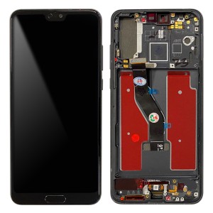 Huawei P20 Pro - Full Front LCD Digitizer with Frame Black