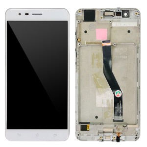 Asus ZenFone 3 Zoom ZE553KL - Full Front LCD Digitizer with Frame White