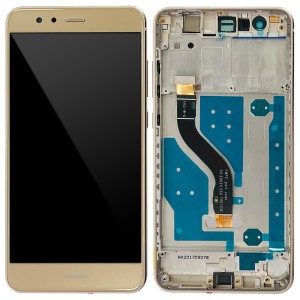 Huawei Ascend P10 Lite WAS-LX1A - Full Front LCD Digitizer Gold With Frame (FHD-W-U)