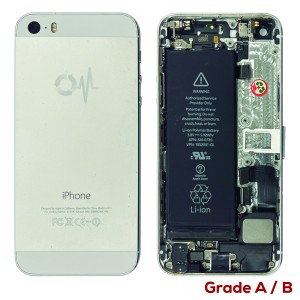 iPhone 5S - Back Housing Cover Full Assembly Grade A/B Silver 