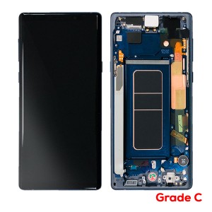 Samsung Galaxy Note 9 N960 - Full Front LCD Digitizer With Frame Ocean Blue  Grade C