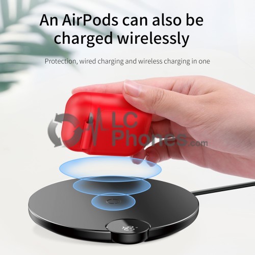 Baseus - Wireless Charger Case for Airpods Red