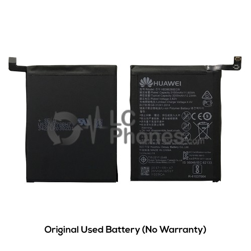 Huawei Ascend P10 VTR-L09 / Honor 9 - (Original Used) Battery HB386280ECW 3100mAh 11.85Wh (No Warranty)