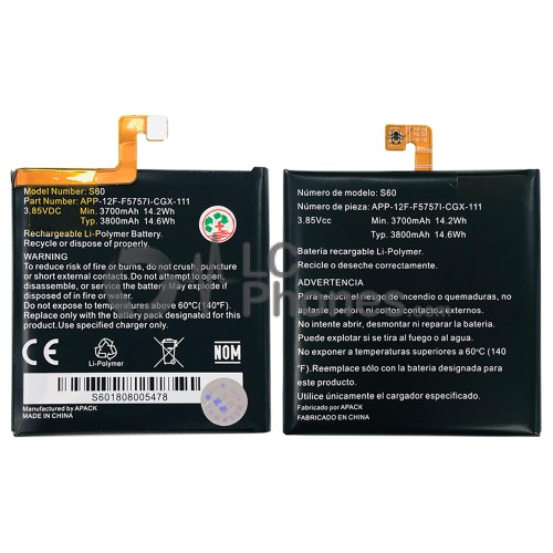 Cat S60 - Battery 3800mAh 14.6Wh