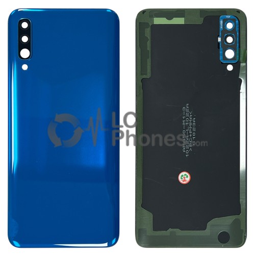 Samsung Galaxy A50 A505 - Battery Cover with Adhesive & Camera Lens Blue