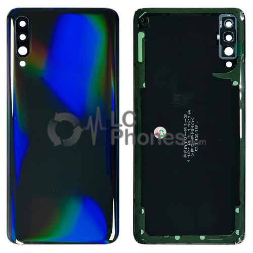 Samsung Galaxy A70 A705 - Battery Cover with Adhesive & Camera Lens Black