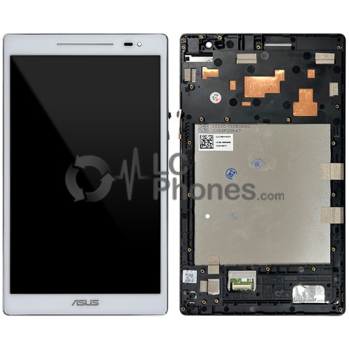 Asus Zenpad 8.0 Z380KL - Full Front LCD Digitizer with Frame White