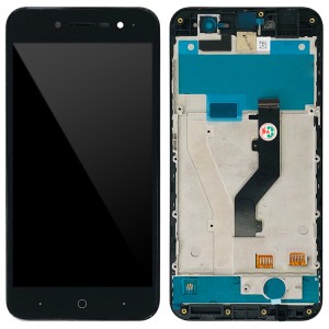ZTE Blade A520 - Full Front LCD Digitizer With Frame Black