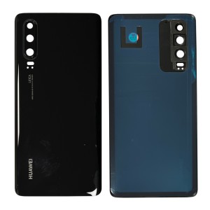Huawei P30 - Battery Cover with Adhesive & Camera Lens Black