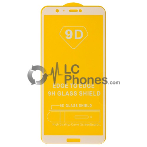 Huawei P Smart / Enjoy 7S - Full Arc Tempered Glass White