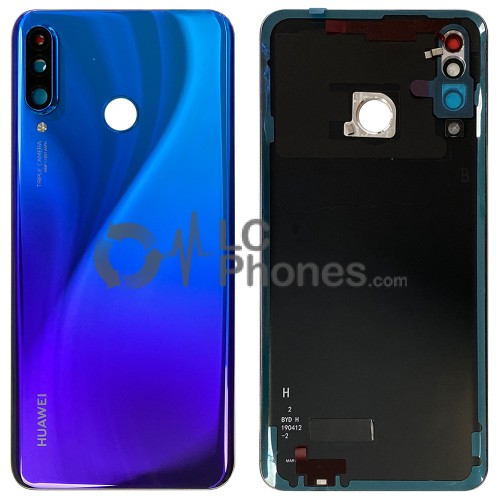 Huawei P30 Lite - OEM Battery Cover Twilight With Adhesive & Camera Lens (Version 48MP)