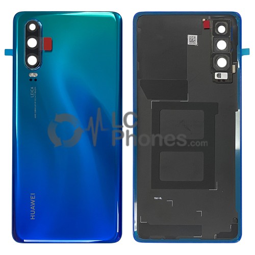 Huawei P30 - Battery Cover With Adhesive Camera Lens Twilight