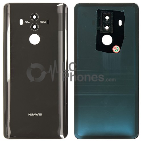 Huawei Ascend Mate 10 Pro - Battery Cover with Adhesive & Camera Lens Black