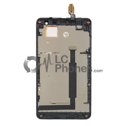 Nokia Lumia 625  - Full Front LCD Digitizer With Frame Black