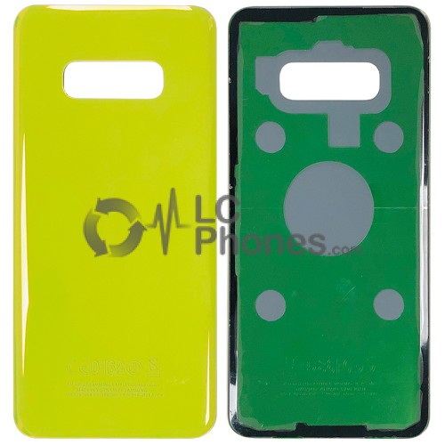 Samsung Galaxy S10e G970 - Battery Cover with Adhesive Canary Yellow