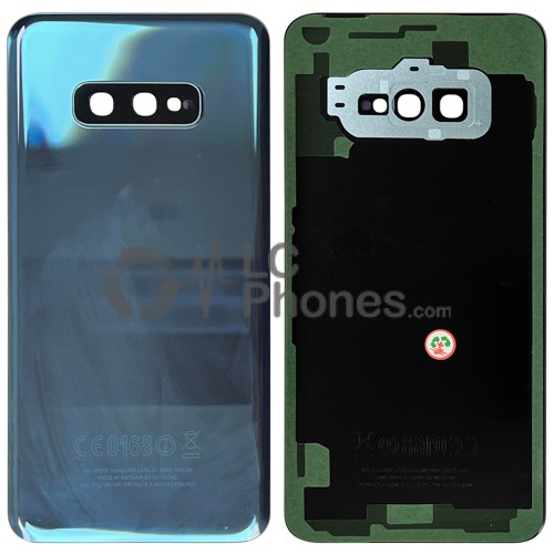 Samsung Galaxy S10e G970 - Battery Cover with Adhesive & Camera Lens Prism Blue