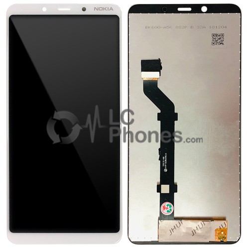 Nokia 3.1 Plus TA-1104 - Full Front LCD Digitizer White