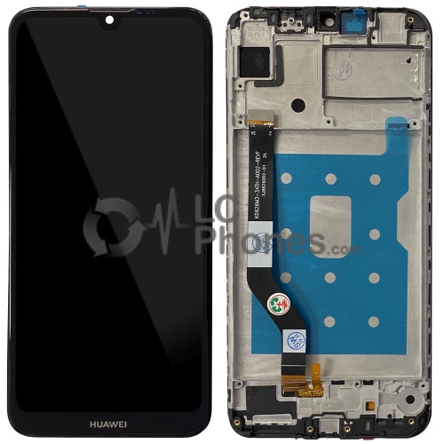 Huawei Y7 Prime / Pro (2019) - Full Front LCD Digitizer with Frame Black