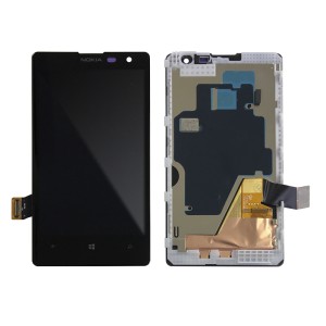 Nokia Lumia 1020 - Full Front LCD Digitizer With Frame Black