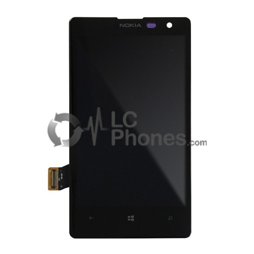 Nokia Lumia 1020 - Full Front LCD Digitizer With Frame Black