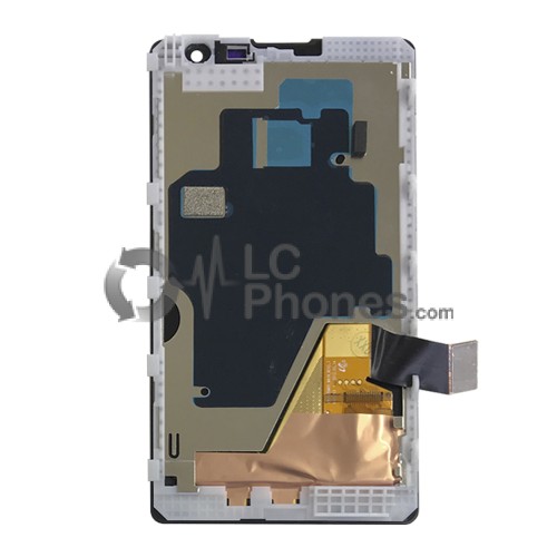 Nokia Lumia 1020 - Full Front LCD Digitizer With Frame Black