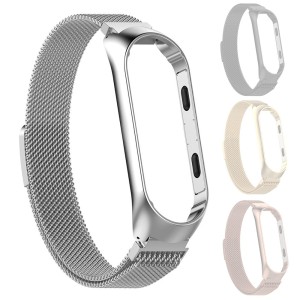 Xiaomi Smart Band 4 - Milanese Magnetic Loop Stainless Steel Watch Band Silver