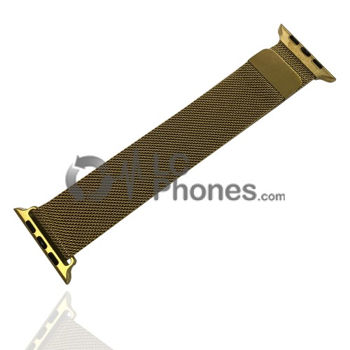 iWatch 42mm / 44mm - Stainless Steal Milanese Loop Gold