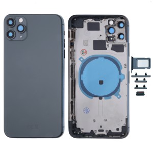 iPhone 11 Pro Max - Back Housing Cover with Buttons Midnight Green