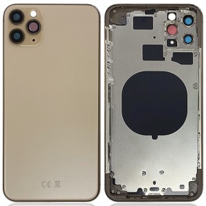 iPhone 11 Pro Max - Back Housing Cover with Buttons Gold