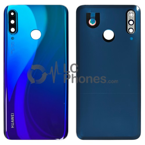 Huawei P30 Lite - Battery Cover With Adhesive & Camera Lens Twilight (Version 24MP)