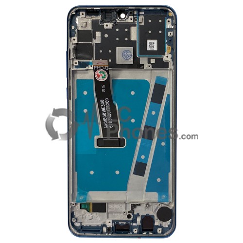 Huawei P30 Lite - Full Front LCD Digitizer with Frame Peacock Blue (Version 24MP)