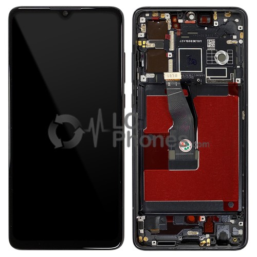 Huawei P30 ELE-L29B - Full Front LCD Digitizer with Frame Midnight Black