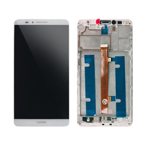 Huawei Ascend Mate 7 - Full Front LCD Digitizer With Frame White